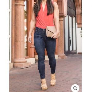 Fran Denim Mika High Rise Petite Skinny Dark 👖